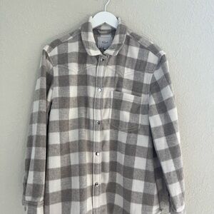 Rails Tripp Shirt Wool Blend Flannel Jacket Shacket Plaid Womens Sz Large Cabin